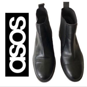 ASOS | Faux Leather Heeled Booties